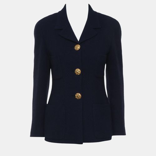 Chanel Blue Vintage Gold Buttons Blazer S - Chanel - Modalova