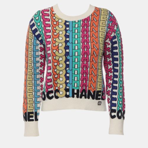 Chanel Logo Knitted Cashmere Sweater - Chanel - Modalova