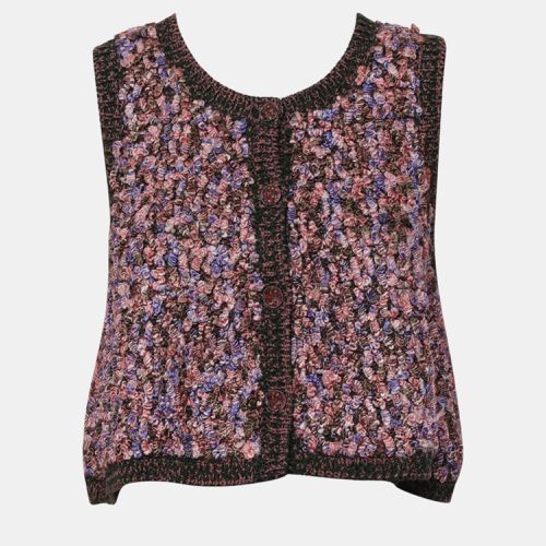 Chanel Knitted Embellished Buttons Vest M - Chanel - Modalova