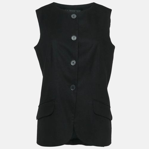 Chanel Black Wool Single Breasted Vest L - Chanel - Modalova