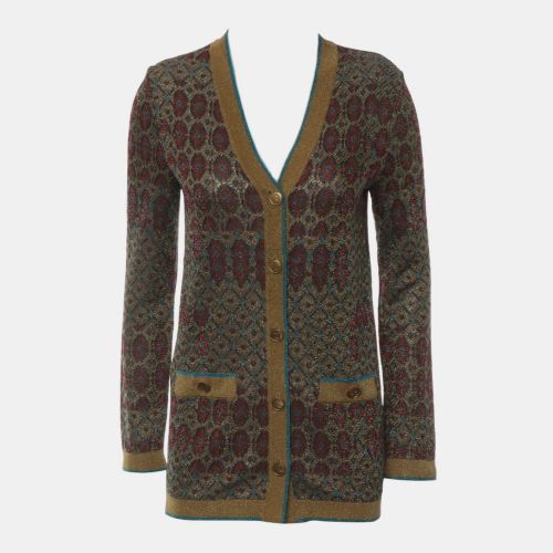 Multicolor Viscose Metallic Button-Up Cardigan FR Women 34 - Chanel - Modalova