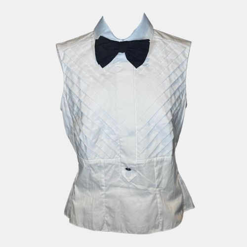 Chanel 07P White Vest with Bow Tie - Chanel - Modalova