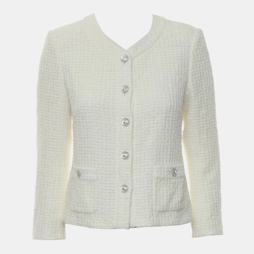 Chanel White Cotton Tweed Jacket FR Women 34 - Chanel - Modalova