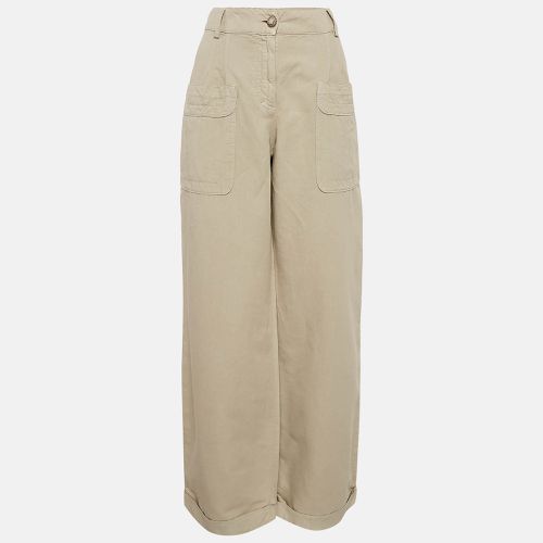 Chanel Beige Linen Blend Straight Leg Pants M - Chanel - Modalova