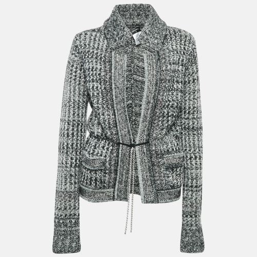 Chanel Black/White Embellished Wool Blend Cardigan M - Chanel - Modalova