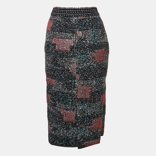 Chanel Multicolor Patterned Wool Blend Knit Midi Skirt M - Chanel - Modalova