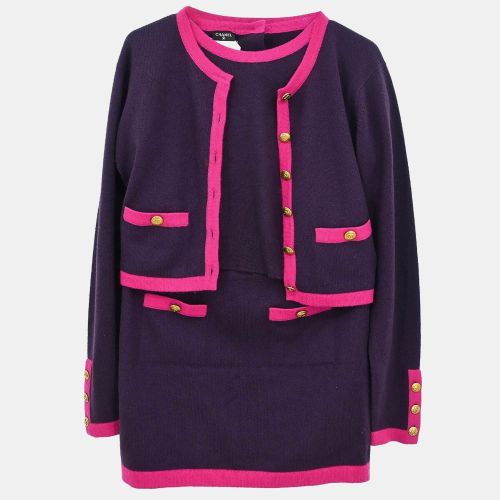 Chanel Purple Suit Cardigan Top Skirt - Chanel - Modalova