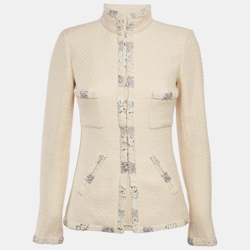Boucle Lurex Detail Jacket S - Chanel - Modalova