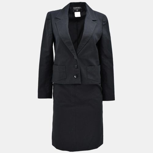 Chanel Setup Suit Jacket Skirt Black 98S #36 - Chanel - Modalova