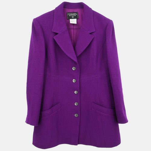 Chanel Single Breasted Jacket Purple #48 - Chanel - Modalova