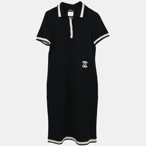 Chanel Short Sleeve Dress Black #40 - Chanel - Modalova