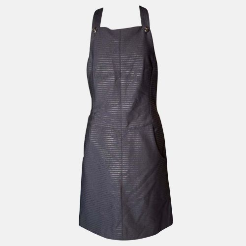 Chanel 23P Metallic Stripe Dungaree Dress M - Chanel - Modalova