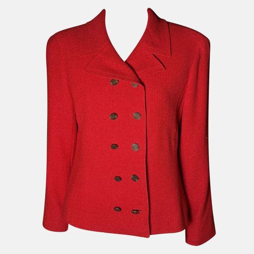 Chanel 98A Red Tweed Jacket M - Chanel - Modalova