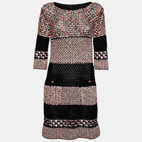 Multicolored Cotton & Silk Open Knit Dress S - Chanel - Modalova