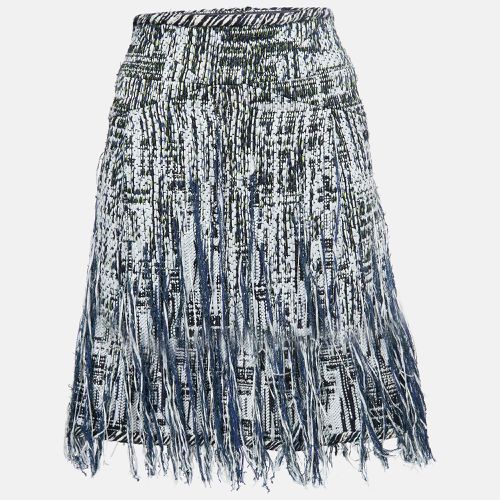 Chanel Blue/Black Tweed Fringed Skirt M - Chanel - Modalova