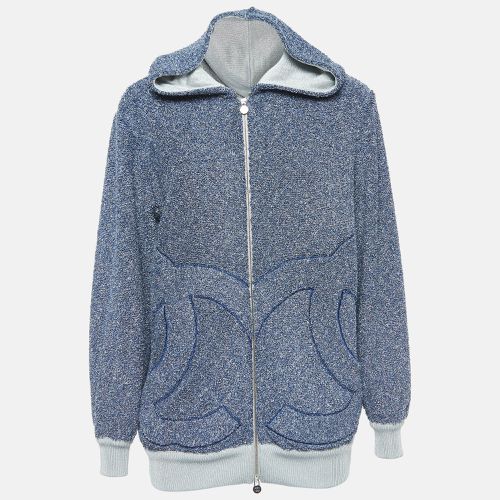 Chanel Blue/Metallic Terry Zip-Up Hoodie M - Chanel - Modalova