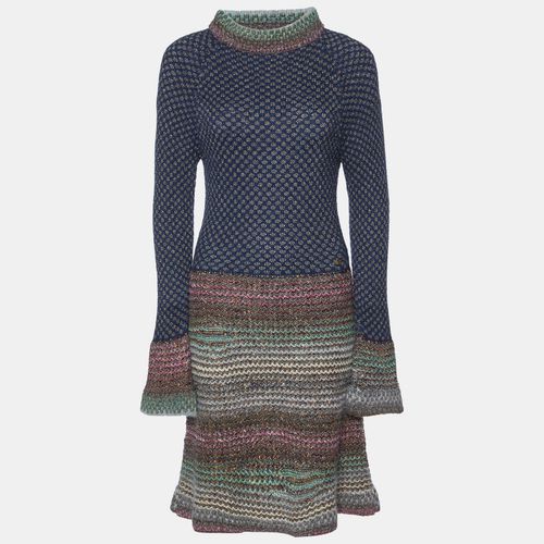 Multicolor Lurex Wool Knit Byzance Midi Dress L - Chanel - Modalova