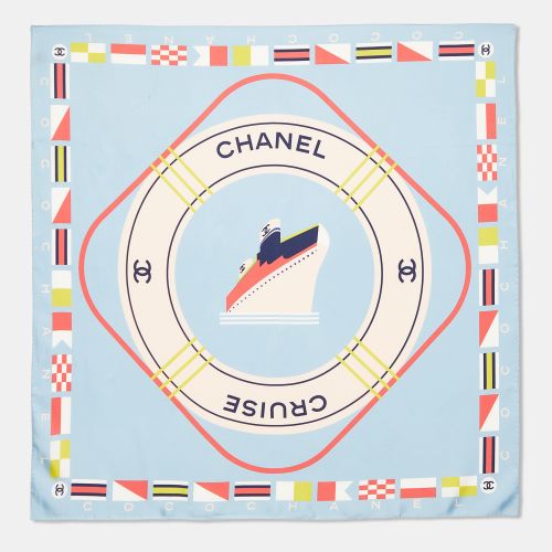 Cruise Print Silk Scarf - Chanel - Modalova