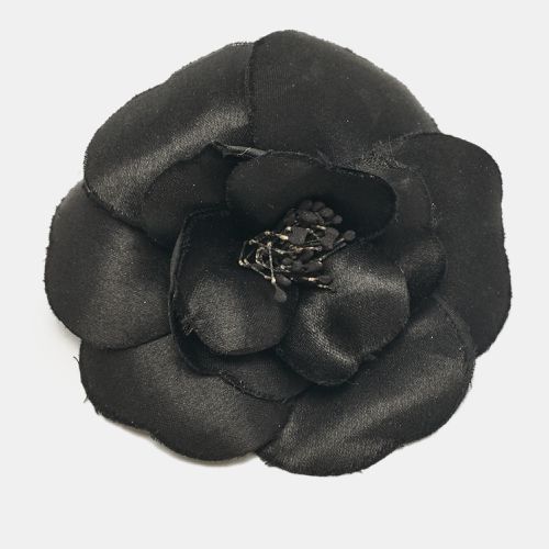 Vintage Camellia Silk Pin Brooch - Chanel - Modalova