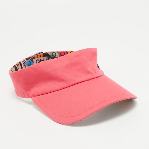 Chanel Pink Cotton Logo Detail Visor Cap - Chanel - Modalova