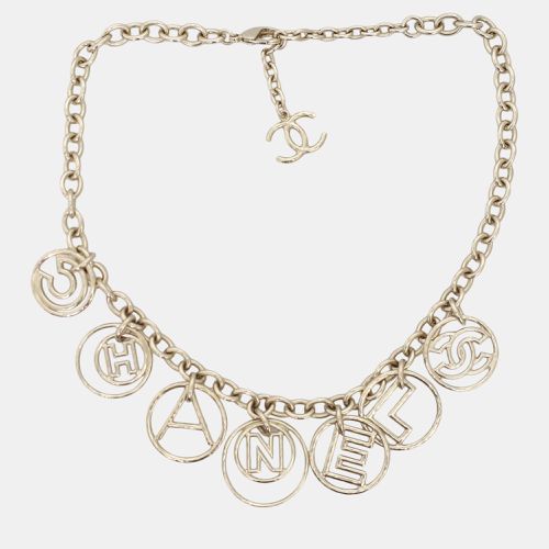 Chanel Gold Logo Chain Necklace - Chanel - Modalova