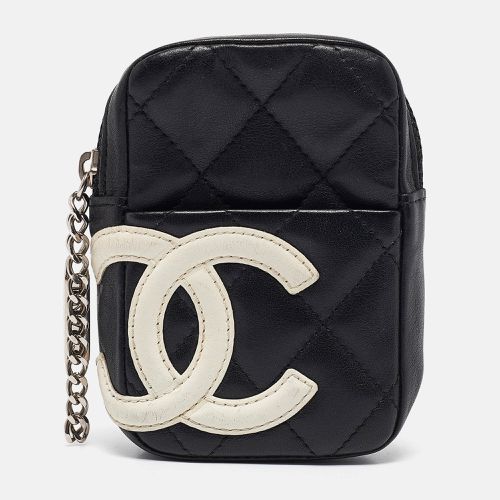 Chanel Black/White Quilted Leather CC Cambon Ligne Pouch - Chanel - Modalova