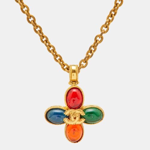 Chanel CC Resin Gold Tone Necklace - Chanel - Modalova