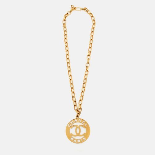 Chanel Vintage Gold Tone CC Logo Pendant Chain Belt - Chanel - Modalova