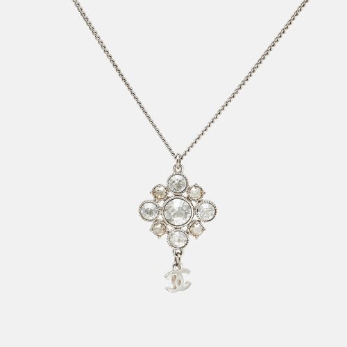 Chanel CC Crystals SIlver Tone Necklace - Chanel - Modalova