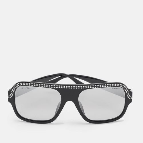 Chanel Black Gradient CC Crystals Square Sunglasses - Chanel - Modalova