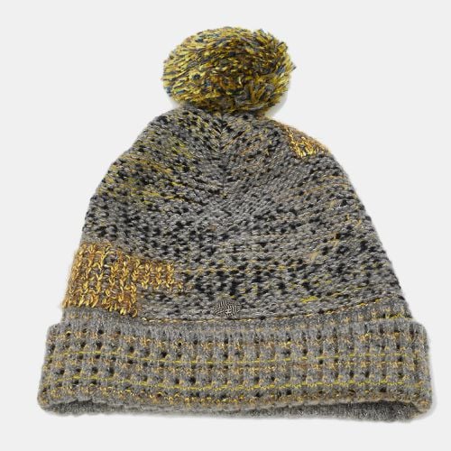 Yellow Wool Blend Knit Pom Pom Beanie M - Chanel - Modalova