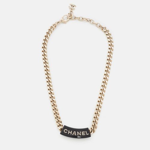 Chanel Resin Crystals Gold Tone Necklace - Chanel - Modalova