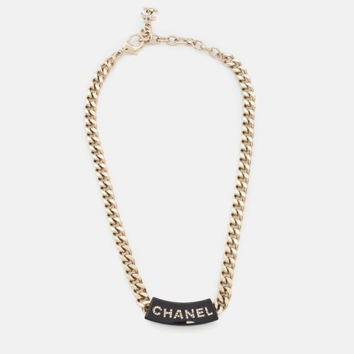 Chanel Resin Crystals Gold Tone Choker Necklace - Chanel - Modalova