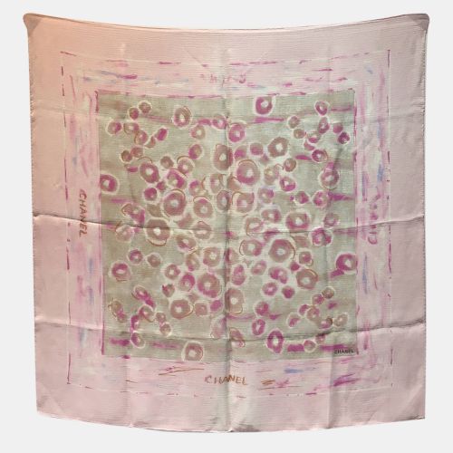 Chanel Sheer Pink Silk Scarf - Chanel - Modalova