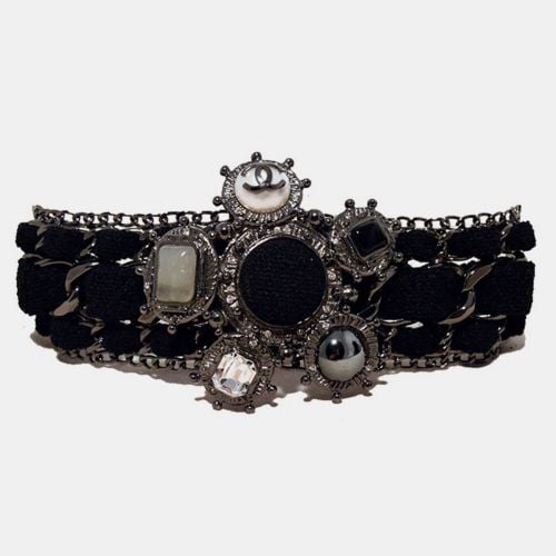 Wool And Gunmetal Charms Bracelet - Chanel - Modalova