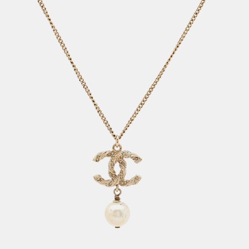 CC Crystals Faux Pearl Tone Necklace - Chanel - Modalova