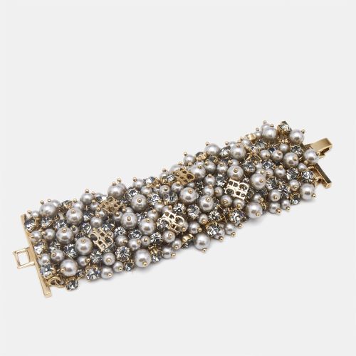 Carolina Herrera CH Crystals Faux Pearl Tone Bracelet - Chanel - Modalova