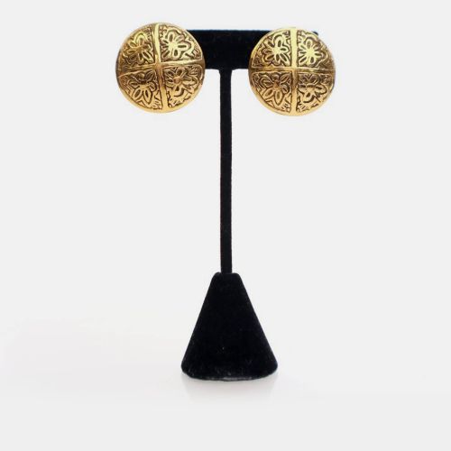 Vintage Medallion Clip On Earrings - Chanel - Modalova