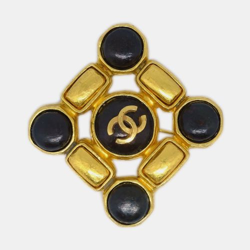 Chanel Stone Brooch Pin Gold - Chanel - Modalova