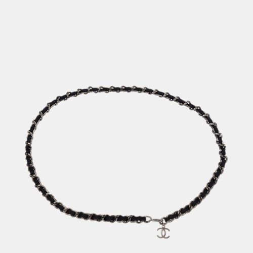 Chanel Silver Black CC Chain Belt 96P Small - Chanel - Modalova