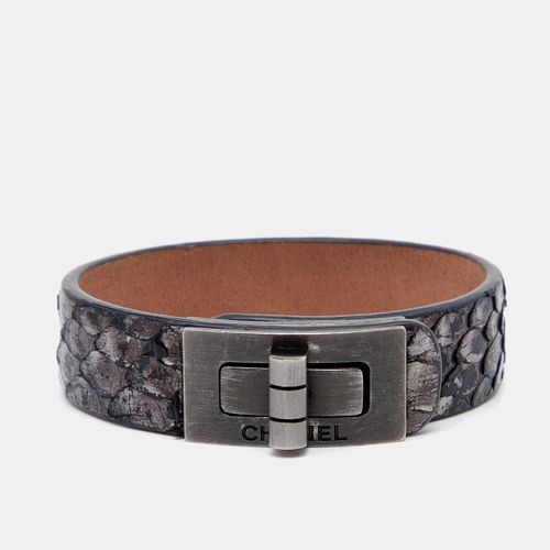 Metallic Snakeskin Leather Bracelet - Chanel - Modalova