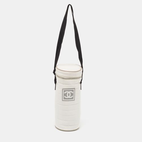 Chanel White Quilted Nylon Sport Line Bottle Holder - Chanel - Modalova