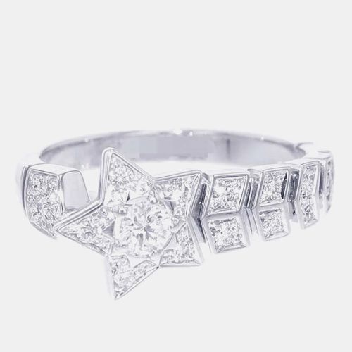 Chanel 18K White Gold Comet Collection Ring Size 53/#13 - Chanel - Modalova