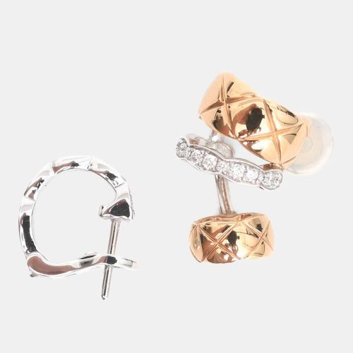 Chanel 18K Yellow/White Gold Coco Crush Earring + Ear Cuff - Chanel - Modalova