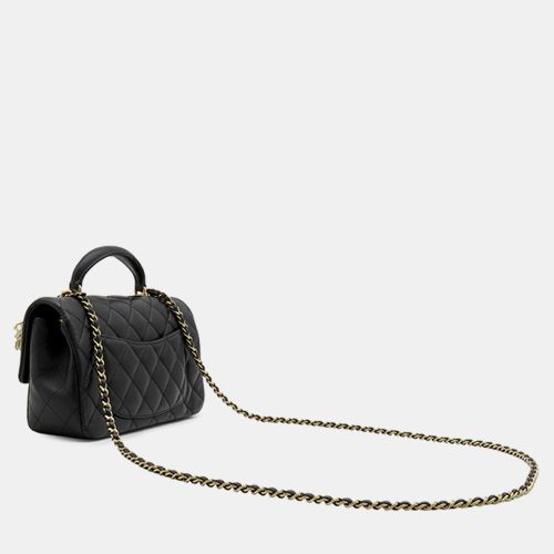Mini Rectangular Lion Charm Lambskin Top Handle Flap Bag - Chanel - Modalova