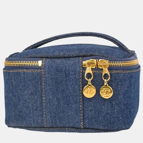 Timeless CC Mark 1996 -1997 Denim Top Handle Vanity Case Bag - Chanel - Modalova