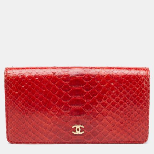 CC Classic Python Continental Wallet - Chanel - Modalova