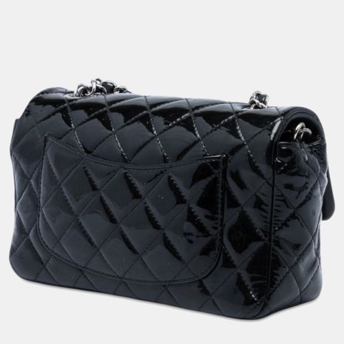 Mini Rectangular Classic Patent Leather Silver Hardware Single Flap Bag - Chanel - Modalova