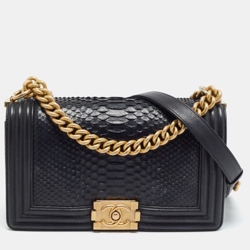 Boy Medium Python and Leather Flap Bag - Chanel - Modalova