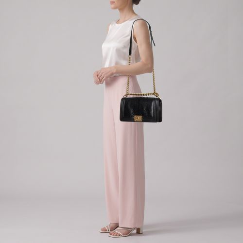 Boy Medium Python and Leather Flap Bag - Chanel - Modalova